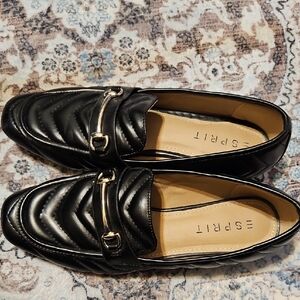 Esprit Black Quilted Women's Loafers